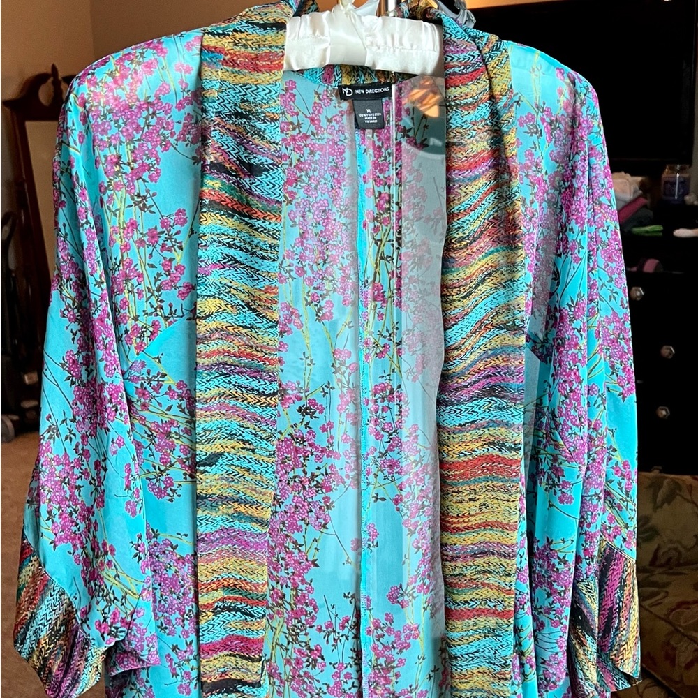 New Directions Women’s Kimono Shrug XL